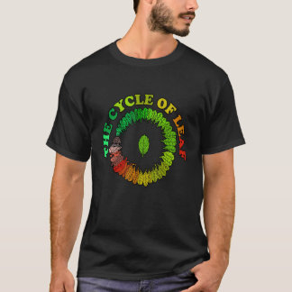 リーフのサイクカラフルル離れ自然 Tシャツ
