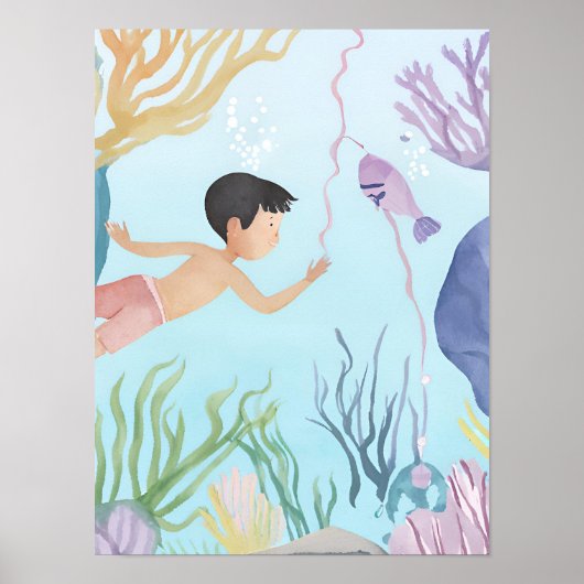 リーフのダイビング ポスター (正面)