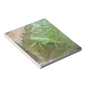 リーフのメモ帳で緑のクリケット ノートパッド (アングル)