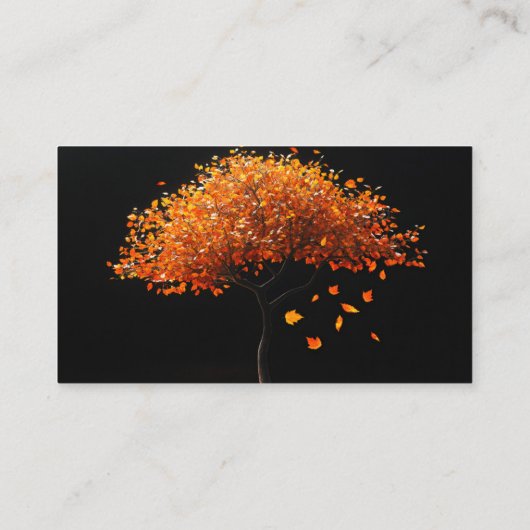 リーフのラッキングとクリーンアップ 名刺 (裏面)