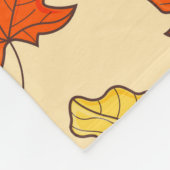 リーフの概念パターン。葉の秋と秋の記号 フリースブランケット (角)