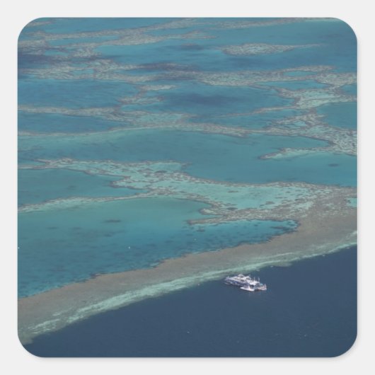 リーフの近くのダイビングプラットフォ素晴らしーム スクエアシール (正面)