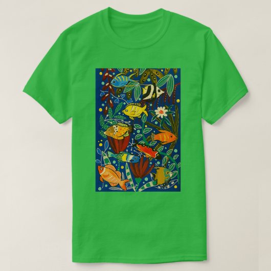 リーフアクアリウム Tシャツ (デザイン正面)