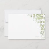 リーフアクセント悔やみや弔慰サンキューカード サンキューカード (裏面)