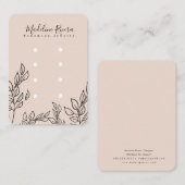 リーフアーティザンイヤリングスタッド表示カード コーリングカード (正面/裏面)