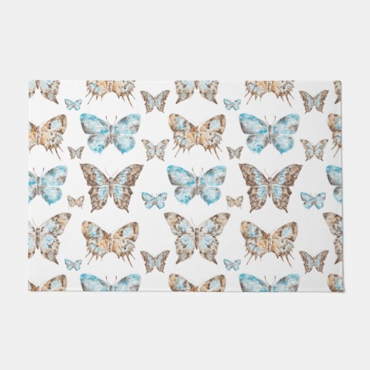 リーフアートバタフライ ドアマット (正面)