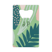 リーフィアートパターングリーン クレジットカード栓抜き (裏面)