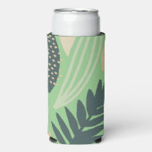 リーフィアートパターングリーン スリム缶クーラー (Seltzer正面)