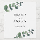 リーフィグリーンエレガンス結婚ズ ワインラベル (シングルラベル)