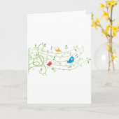 リーフィスタッフライングリーティングカード カード (黄色い花)