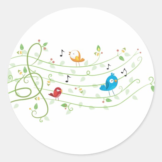 リーフィスタッフラインスタンプ ラウンドシール (正面)