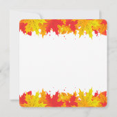 リーフィタイポグラフィ感謝祭の日言葉 シーズンカード (裏面)