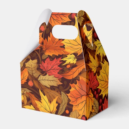 リーフィデリツ秋ベビーシャワー招待状 フェイバーボックス (裏面サイド)