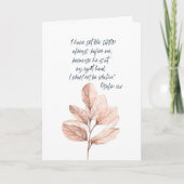 リーフィバイブル聖句ありがとう折り畳まれたカード サンキューカード (正面)