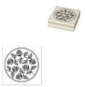 リーフィホップフローラインサークル ラバースタンプ (押印)