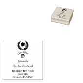 リーフィリース院長キャップ差出人住所 ラバースタンプ (押印)