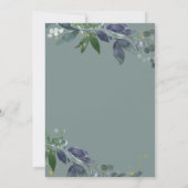 リーフィー・ウォータカラー | ブライダル・ブランチ 招待状 (裏面)