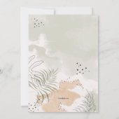 リーフィー ウォーターカラー 招待状 (裏面)