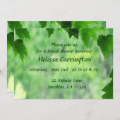 リーフィ結婚ーブライダルシャワー 招待状 (正面/裏面)