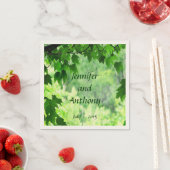 リーフィ結婚ー紙ナプキンス スタンダードカクテルナプキン (インサイチュ)