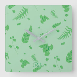 リーフィ スクエア壁時計