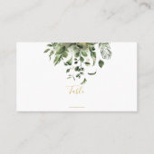 リーフウェディングレセプションテーブル番号 プレイスカード (正面)