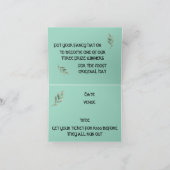 リーフエレガントをテーマにした募金カード サンキューカード (内部)