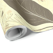 リーフエレガントラグジュアリーラッピング紙 ラッピングペーパー (ロールコーナー)