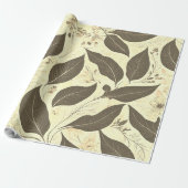 リーフエレガントラグジュアリーラッピング紙 ラッピングペーパー (アンロールド)