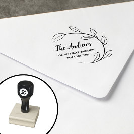 リーフエレガントリースファミリー ラバースタンプ