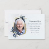 リーフエレガント記念写真カード サンキューカード (正面)