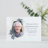 リーフエレガント記念写真カード サンキューカード (スタンド正面)