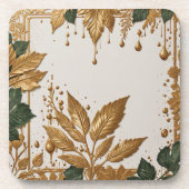 リーフエレガント金ゴールド コースター (正面)