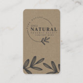 リーフオーガニック美しい及び化粧品名刺 名刺 (正面)