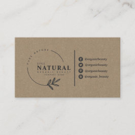 リーフオーガニック美しい名刺 名刺