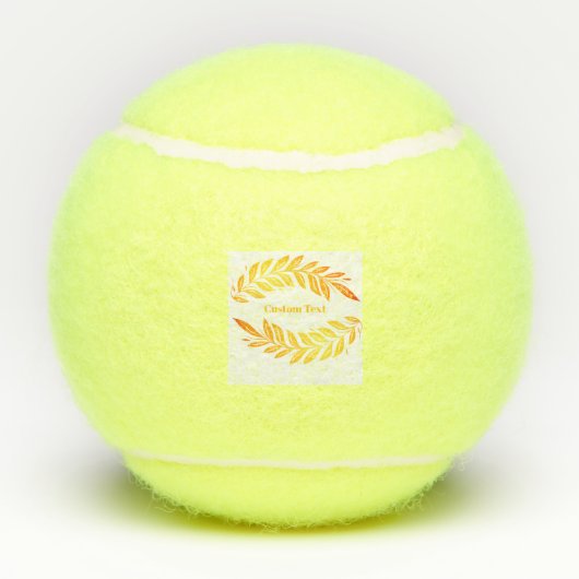 リーフカスタムロゴ画像スポーツ耐久性を有する文字 テニスボール (裏面)