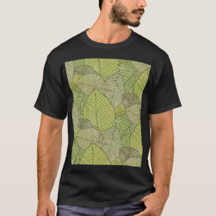 リーフカラフルパターンデザイン Tシャツ