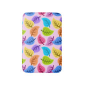 リーフカラフルパターン バスマット (正面縦)