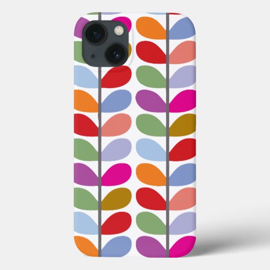 リーフカラフルパターン Case-Mate iPhoneケース (裏面)