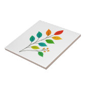 リーフカラフルブランチイラストレーション タイル (側面)