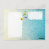 リーフカラフルブランチフローラはがき ポストカード (裏面)