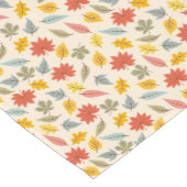 リーフカラフル秋パターン ショートテーブルランナー (コーナー)