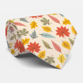 リーフカラフル秋パターン ネクタイ (ロール)