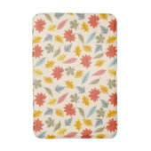 リーフカラフル秋パターン バスマット (正面縦)