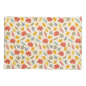 リーフカラフル秋パターン 枕カバー (裏面)