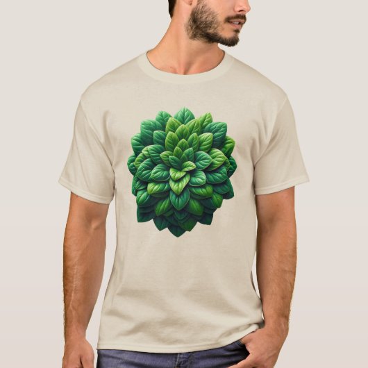 リーフクラスターマンダラ Tシャツ (正面)