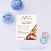 リーフクリアリングクリーンアップ削除プロモーション チラシ (シングル)