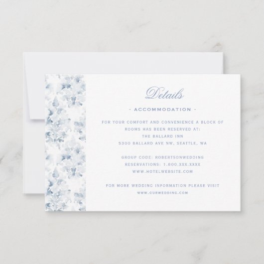 リーフクレストとボウ詳細 サンキューカード (正面)