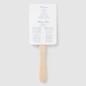 リーフクレストモノグラム結婚式 プログラム ハンドファン (裏面)