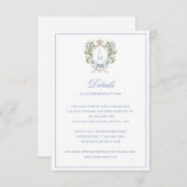 リーフクレスト(弓詳細エンクロージャカード付き) サンキューカード (正面/裏面)